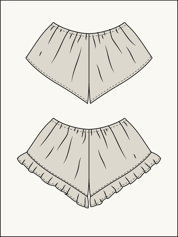 Isabella Cheeky PJ Shorts - License