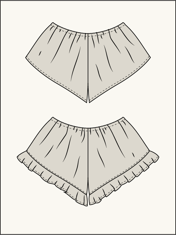 Isabella Cheeky PJ Shorts - License